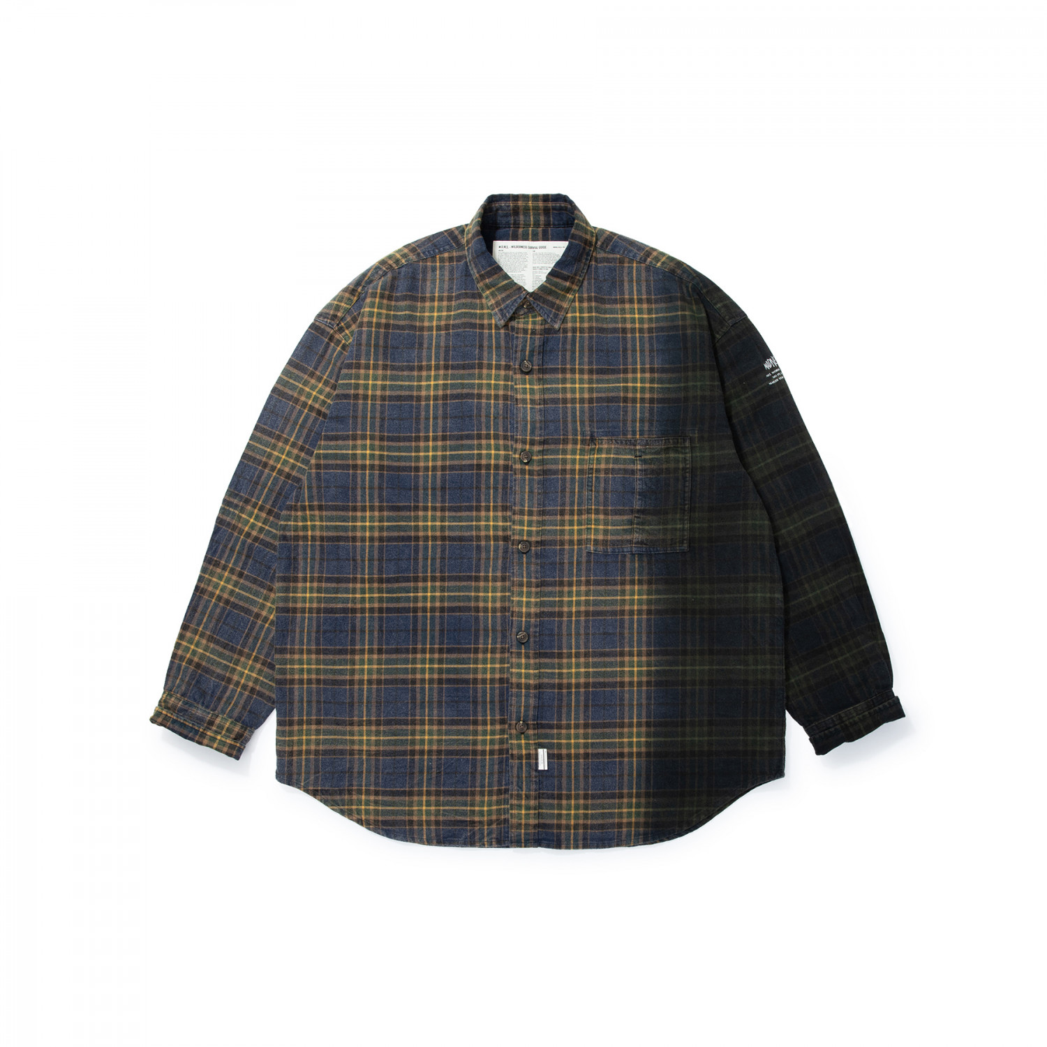 MADNESS DIP DYE CHECKED SHIRT | MADNESS