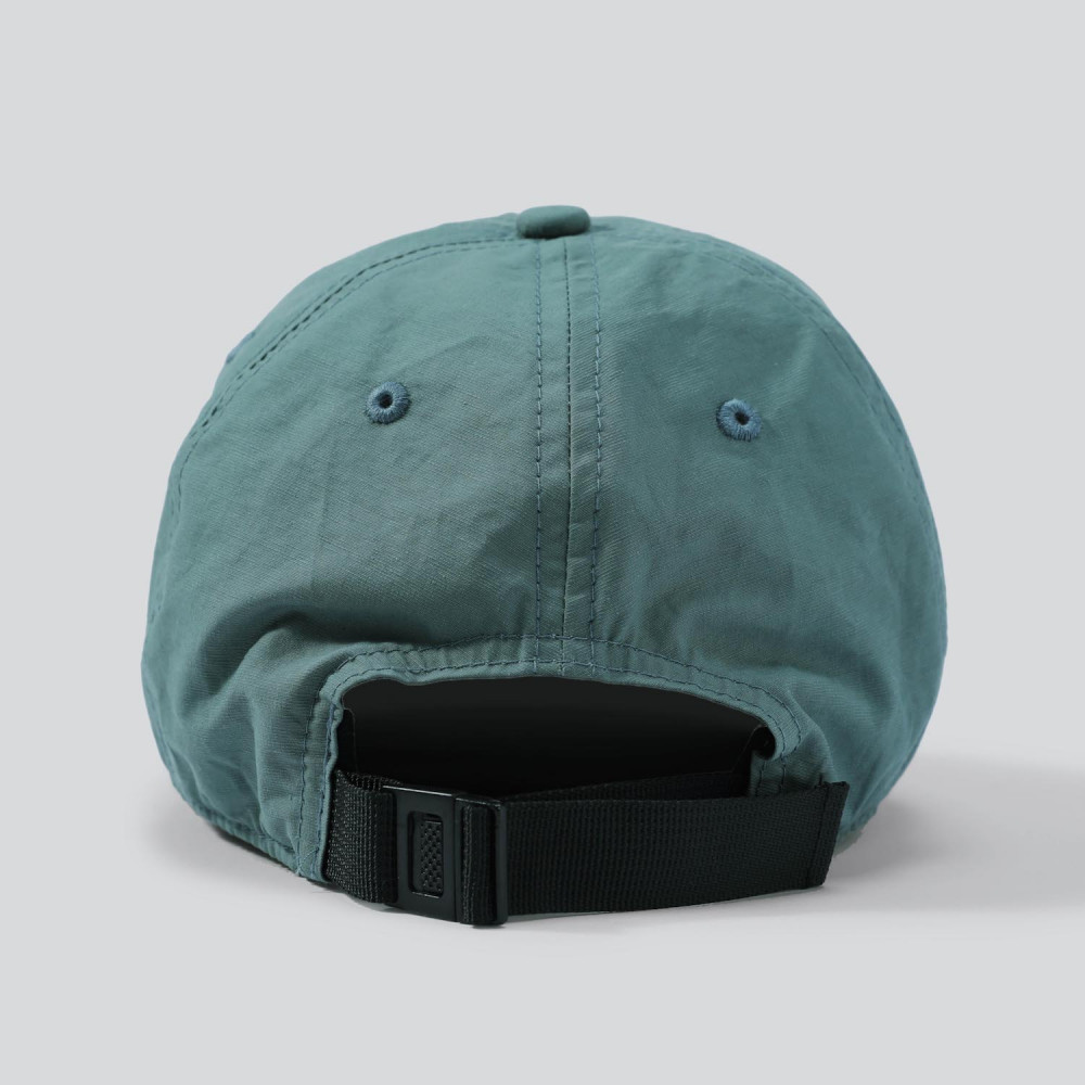 Green nylon NY baseball cap